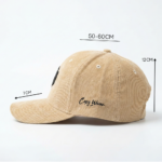 CAPS WEAR Sandy Beige Cord Edition baseball cap - Image 5