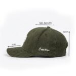 CAPS WEAR Olive green Cord Edition baseball cap - Image 5
