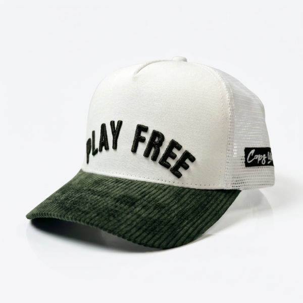 ​Caps Wear "Play Free" Corduroy Hybrid Trucker Edition